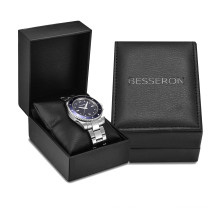 Custom watch gift box with logo black packaging box